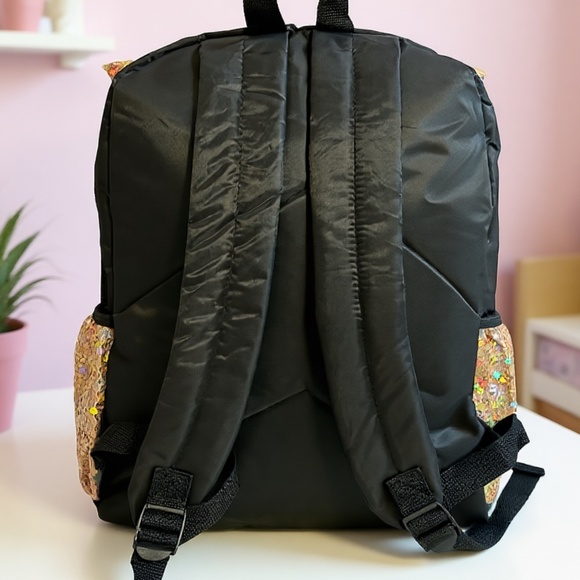 Girls Cat Backpack 16” – School Bag w/ Sequins - Picture 3 of 3